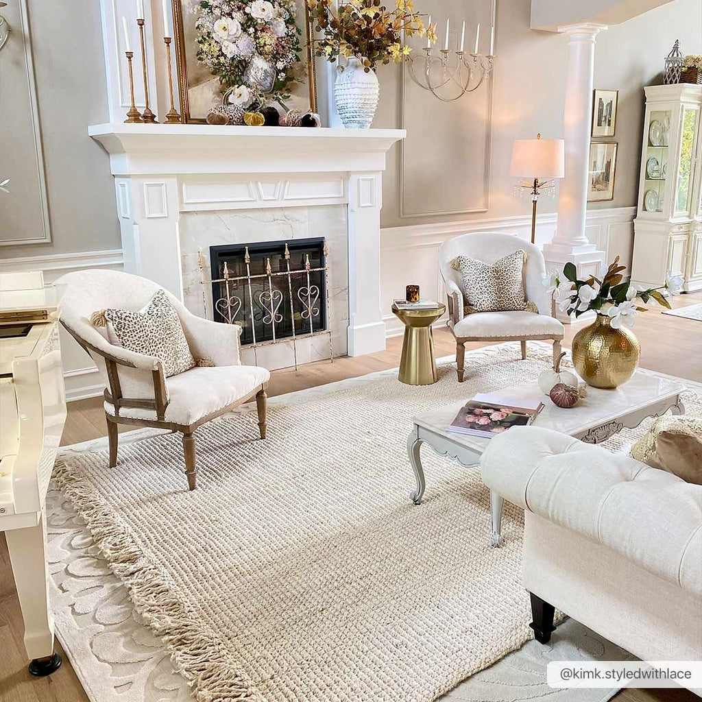 Hauteloom Senneterre SENN Cream Woven/Flatwoven Jute Rug