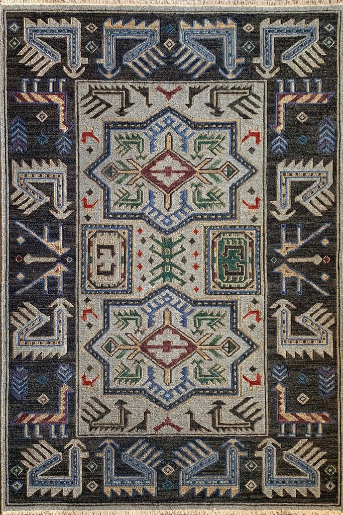tibet rug company tribal shirvan gray rug