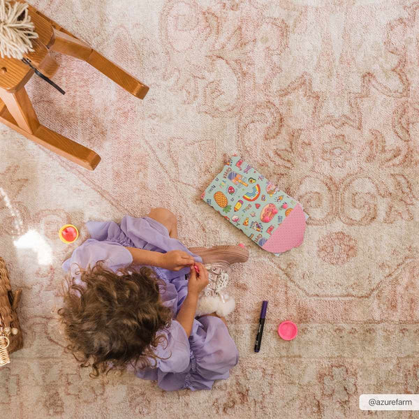 Hauteloom Snead SNEAD Pale Pink Machine Made Polypropylene Rug