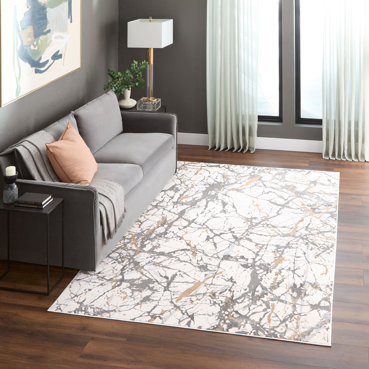 lavin fatima t2028 gray rug
