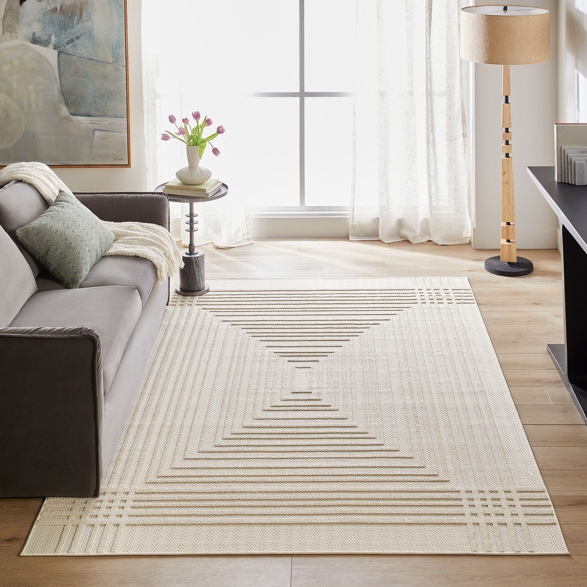 lavin forza t2038 ivory rug