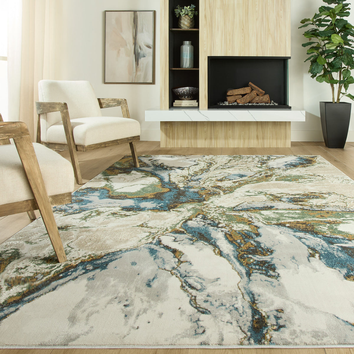 lavin zaria t2065 blue rug