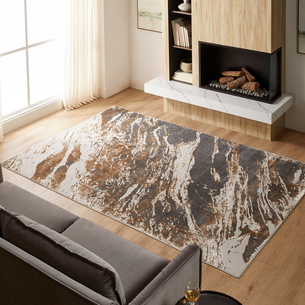 lavin salim t4027 brown rug