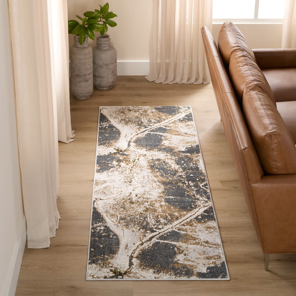 lavin salim t4028 brown rug