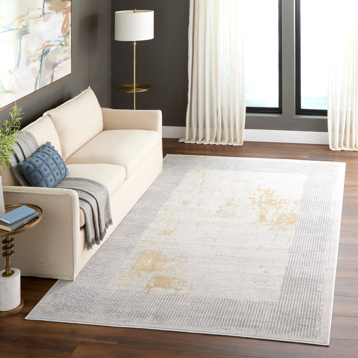 lavin ayda t9005 gray rug