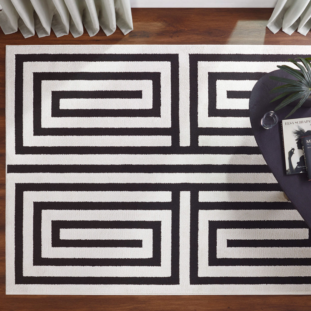 lavin optika t9014 black rug