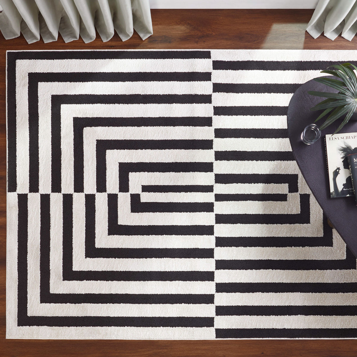 lavin optika t9017 black rug