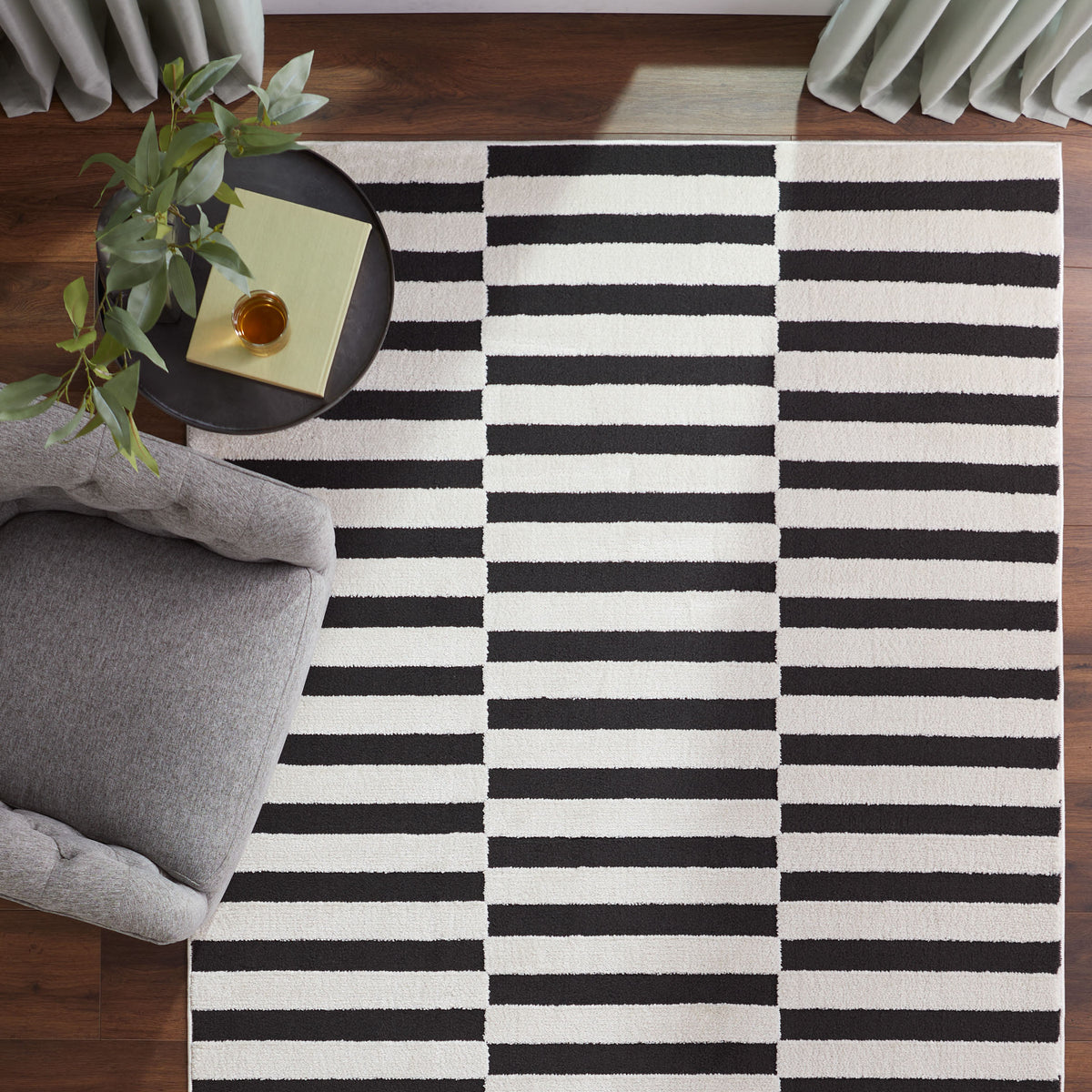 lavin optika t9039 black rug