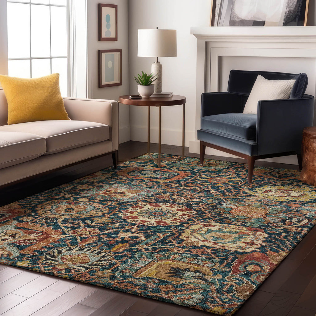 dalyn tabrook tb10 navy rug