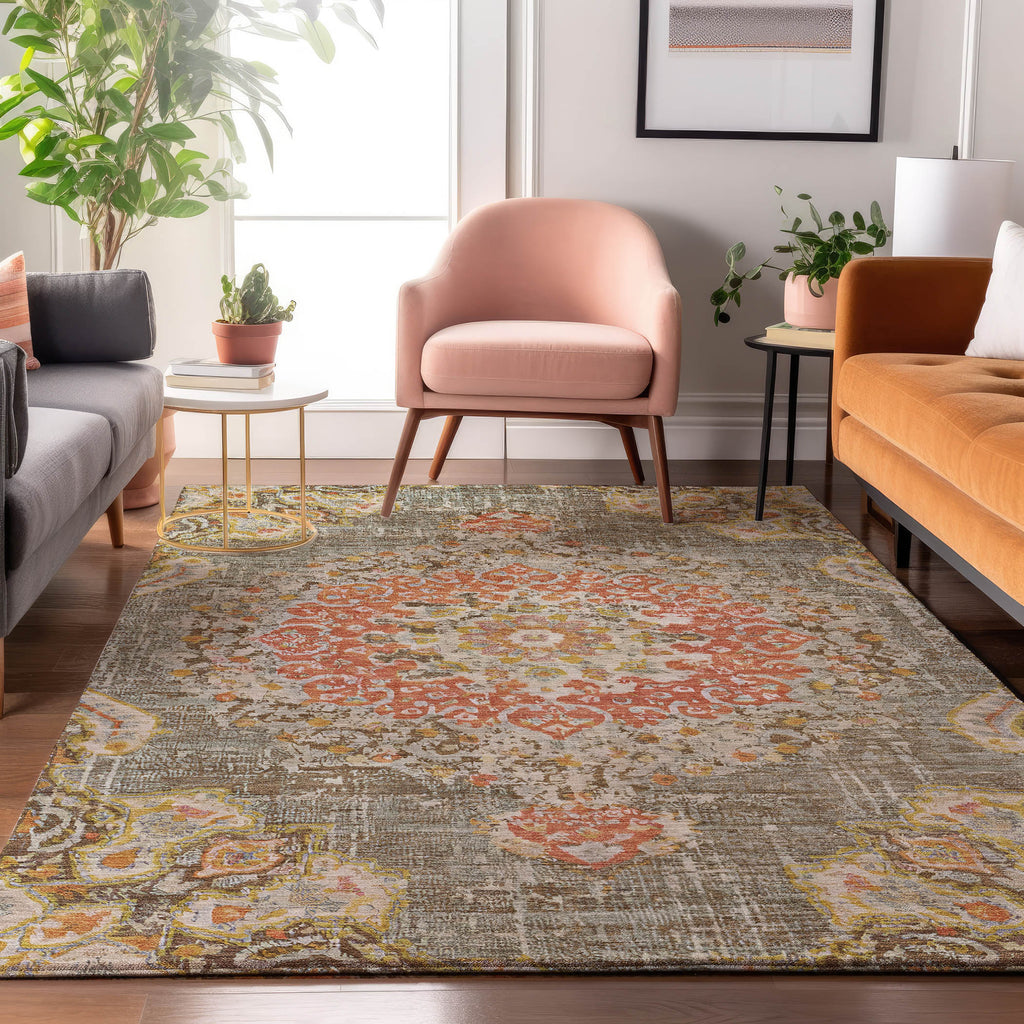 dalyn tabrook tb11 brown rug