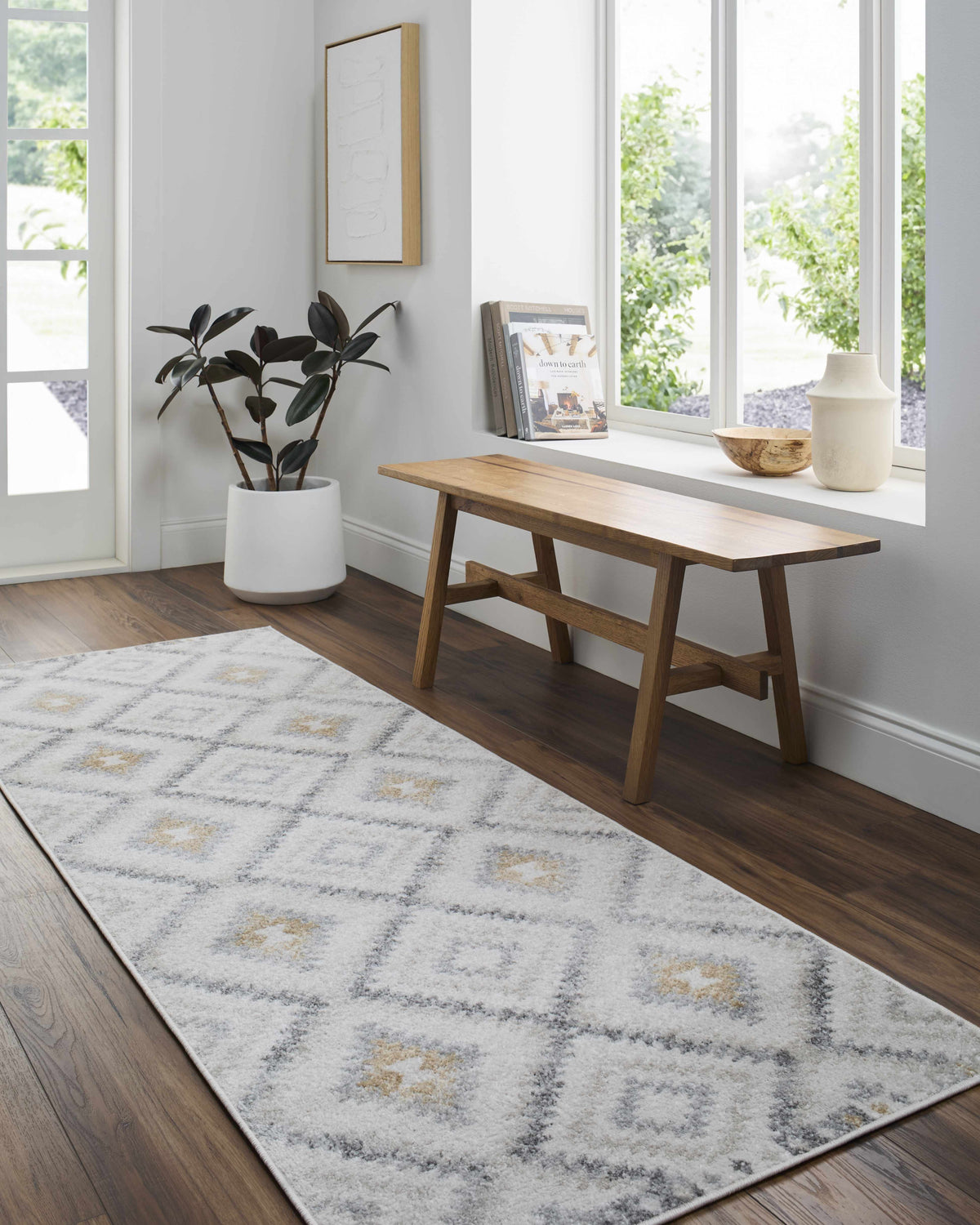 Hauteloom Tyipa TGCSKA1 Cream Machine Made Polypropylene Rug