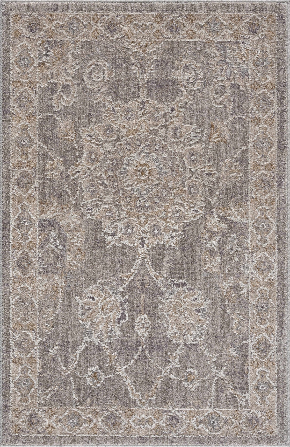 Hauteloom Monterey BTHAY Light Gray Machine Made Polyester Rug