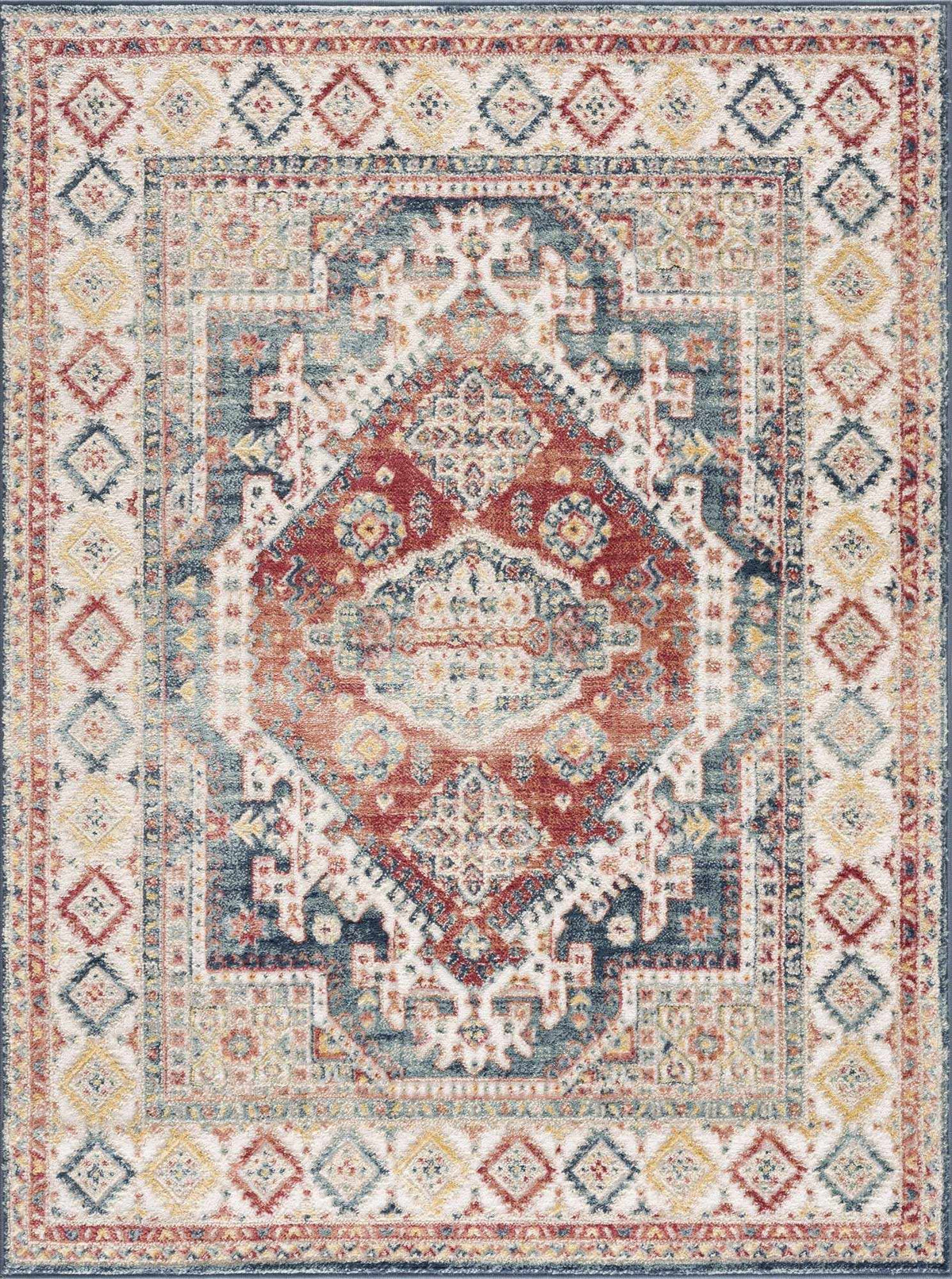 Hauteloom Brend HJPTBRENAA3 Navy Machine Made Polypropylene Rug