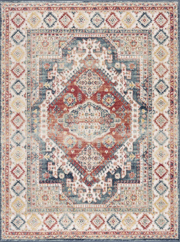 Hauteloom Brend HJPTBRENAA3 Navy Machine Made Polypropylene Rug