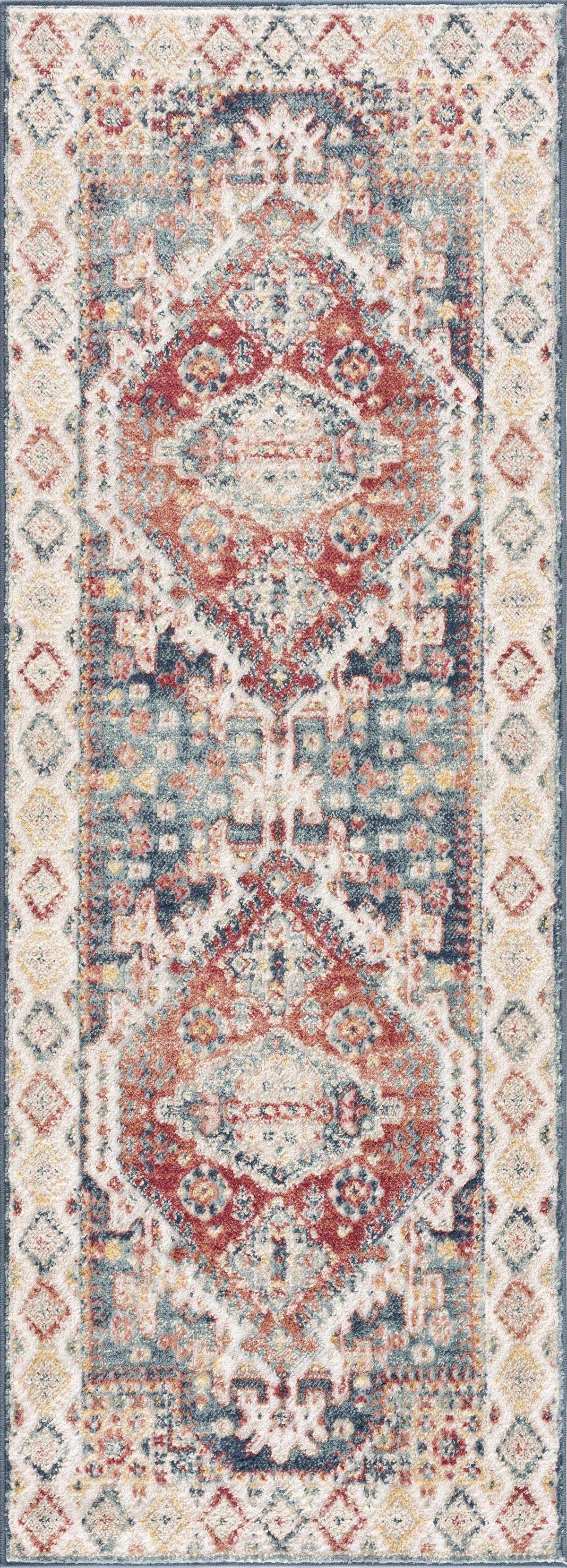 Hauteloom Brend HJPTBRENAA3 Navy Machine Made Polypropylene Rug