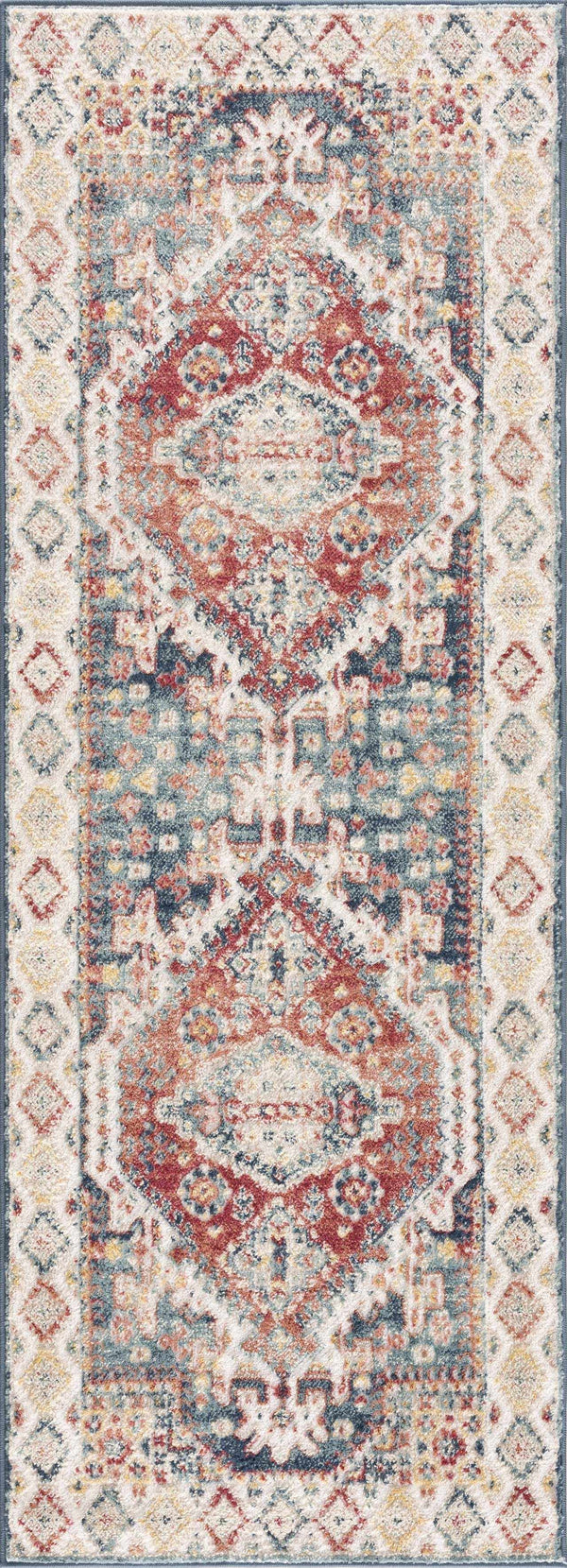 Hauteloom Brend HJPTBRENAA3 Navy Machine Made Polypropylene Rug