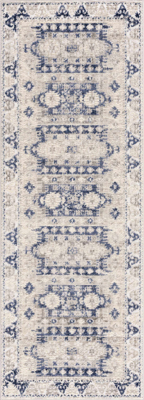 Hauteloom Bindi HJPTBINDIA2 Navy Machine Made Polypropylene Rug