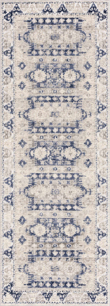Hauteloom Bindi HJPTBINDIA2 Navy Machine Made Polypropylene Rug