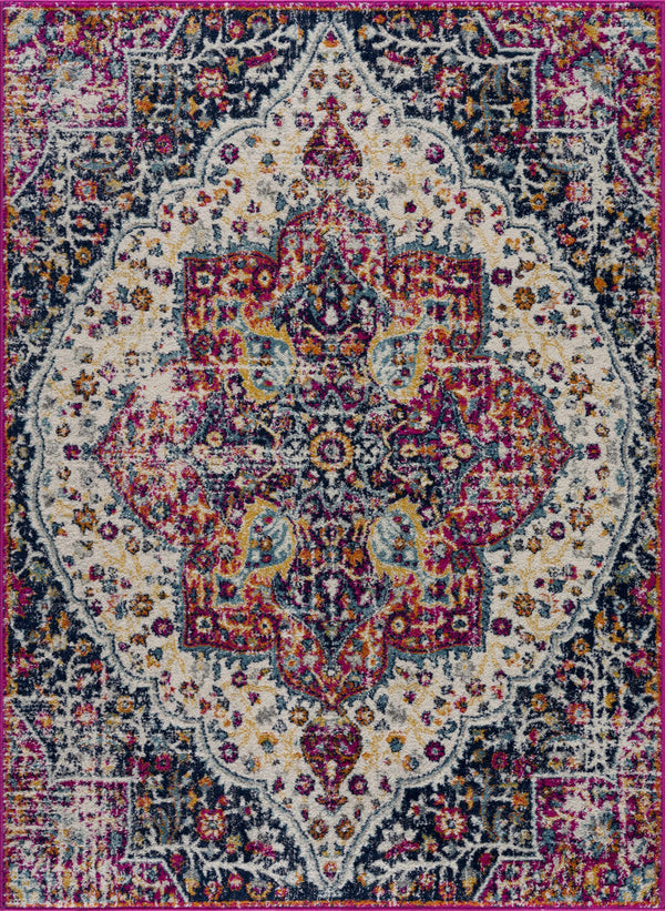 Hauteloom MARASH KMRSH4601 Navy Machine Made Polypropylene Rug