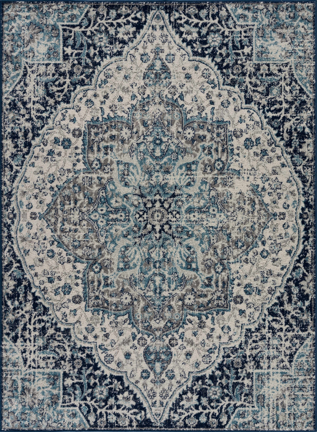 Hauteloom MARASH KMRSH4602 Gray Machine Made Polypropylene Rug