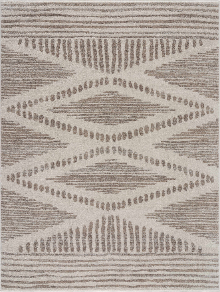 Hauteloom Tigris TGS2328 Ivory Machine Made Polypropylene Rug