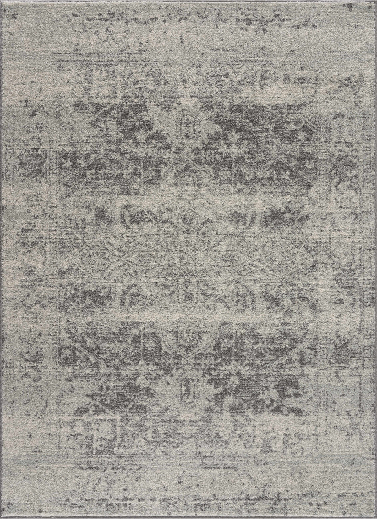 Hauteloom Rachel RAC Charcoal Machine Made Polypropylene Rug
