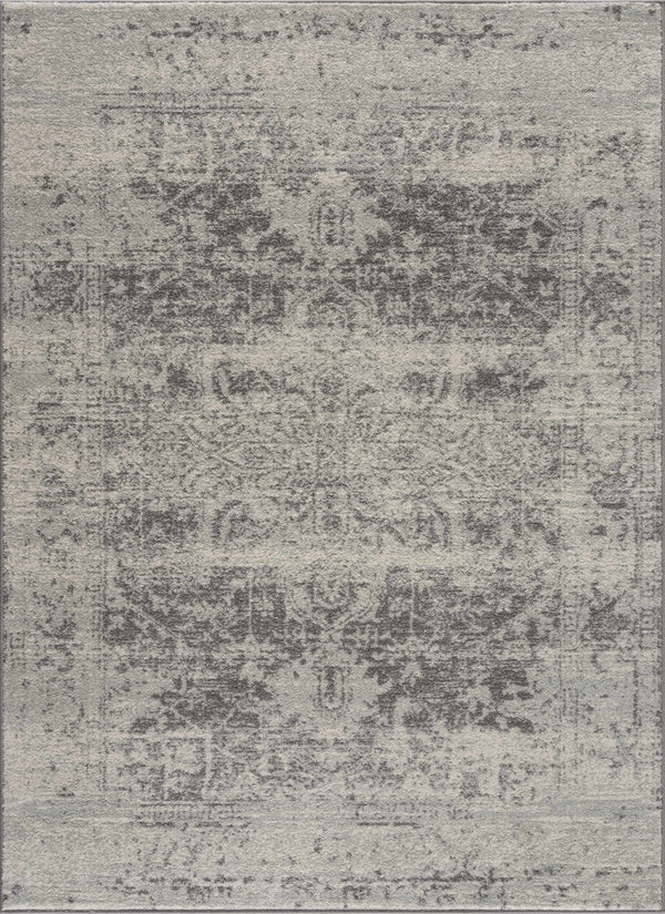 Hauteloom Rachel RAC Charcoal Machine Made Polypropylene Rug