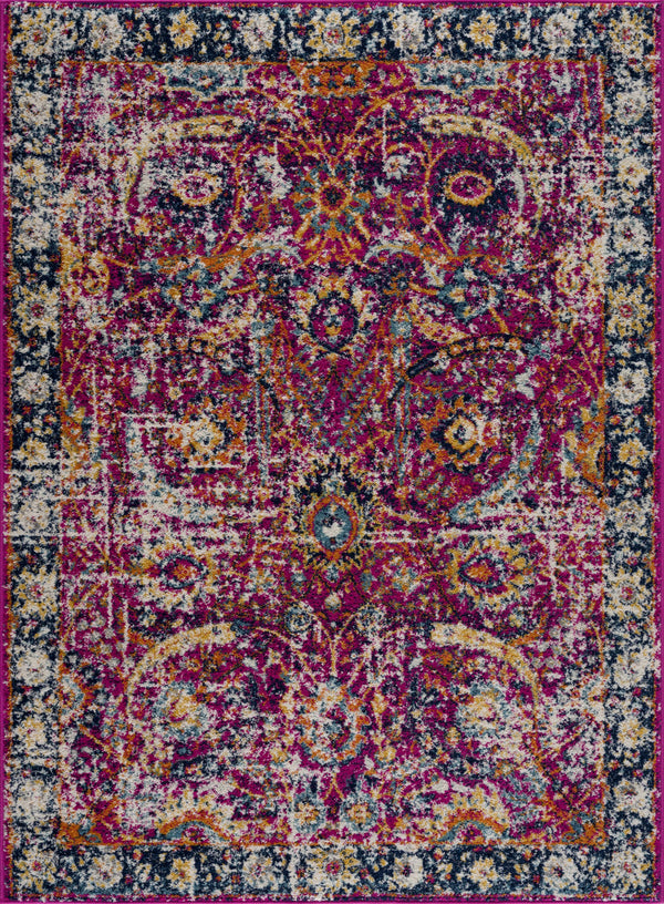 Hauteloom Vick VIC Teal Machine Made Polypropylene Rug