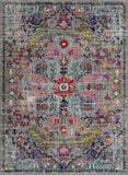 Hauteloom Delanson DLNS Teal Machine Made Polypropylene Rug