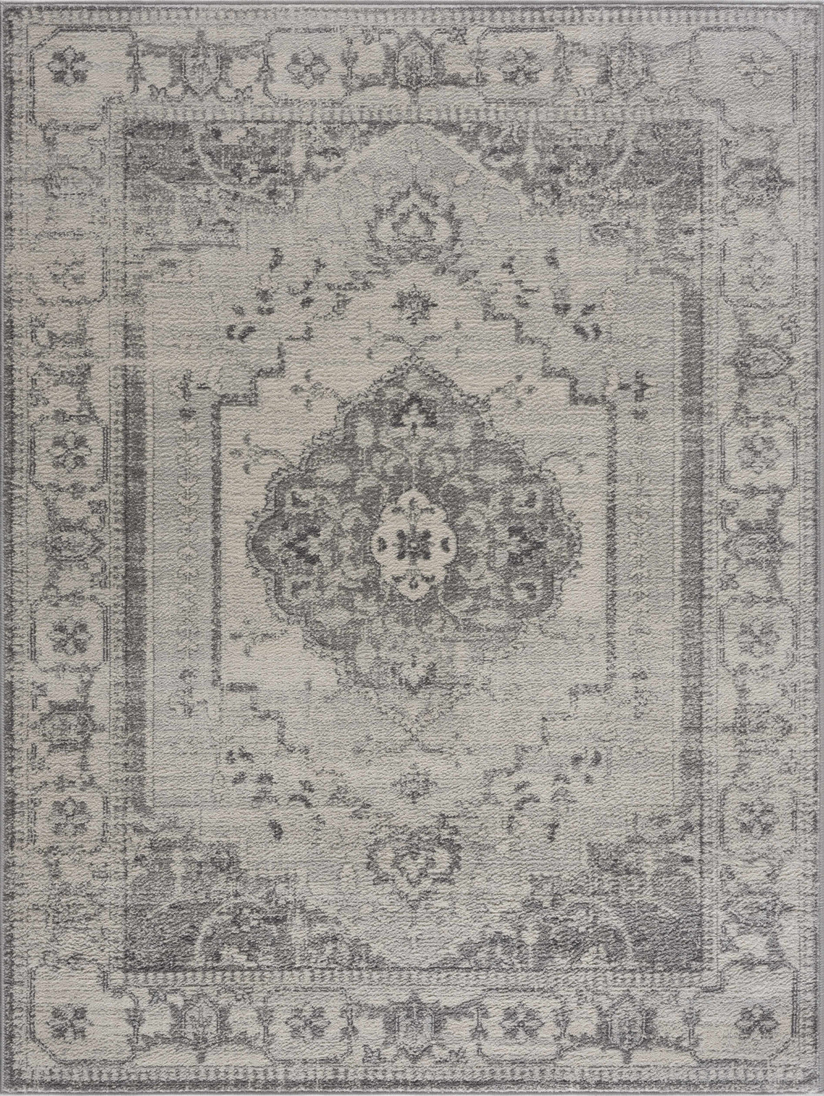 Hauteloom Tigris TGS2315 Gray Machine Made Polypropylene Rug