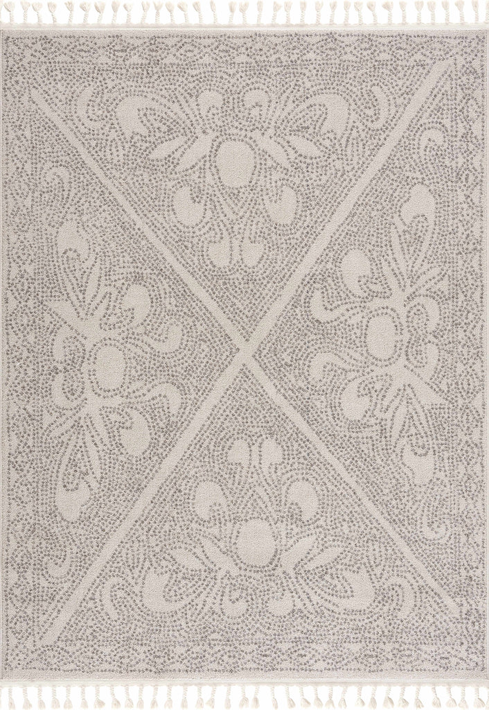 Hauteloom Birdwoody BRDWY Beige Machine Made Polypropylene Rug