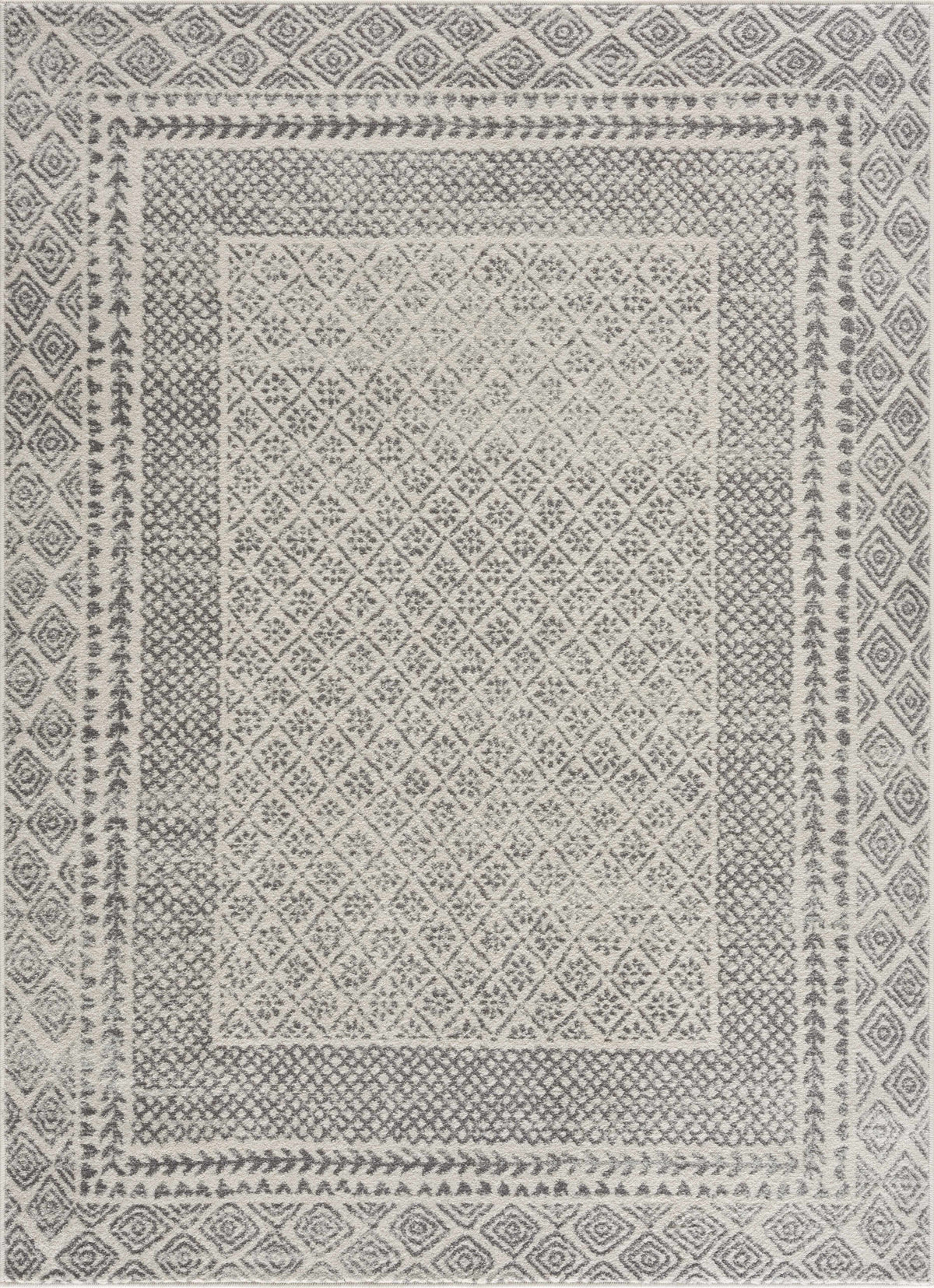 Hauteloom MARASH KMRSH4611 Gray Machine Made Polypropylene Rug