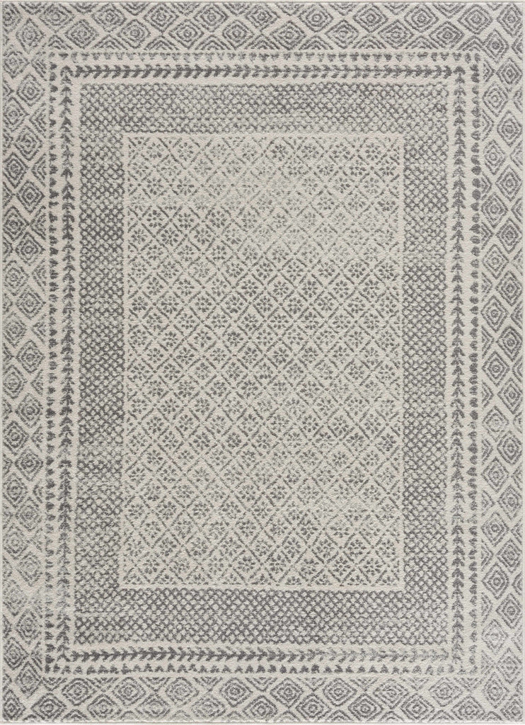 Hauteloom MARASH KMRSH4611 Gray Machine Made Polypropylene Rug