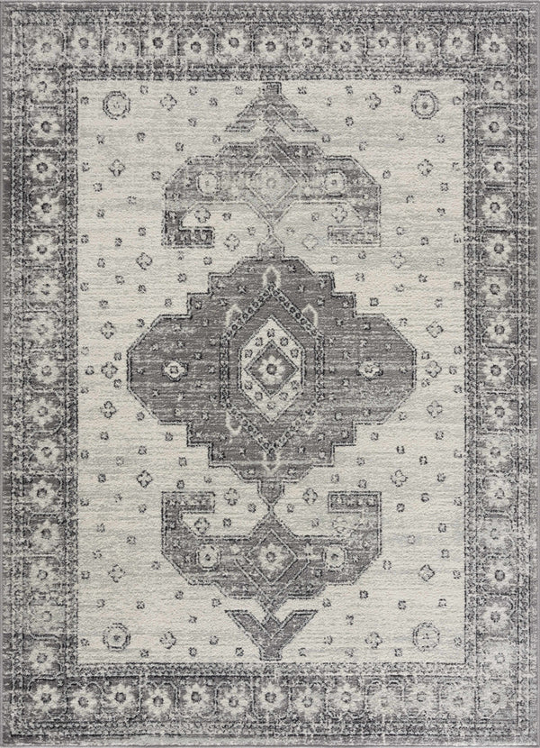 Hauteloom MARASH KMRSH4605 Gray Machine Made Polypropylene Rug