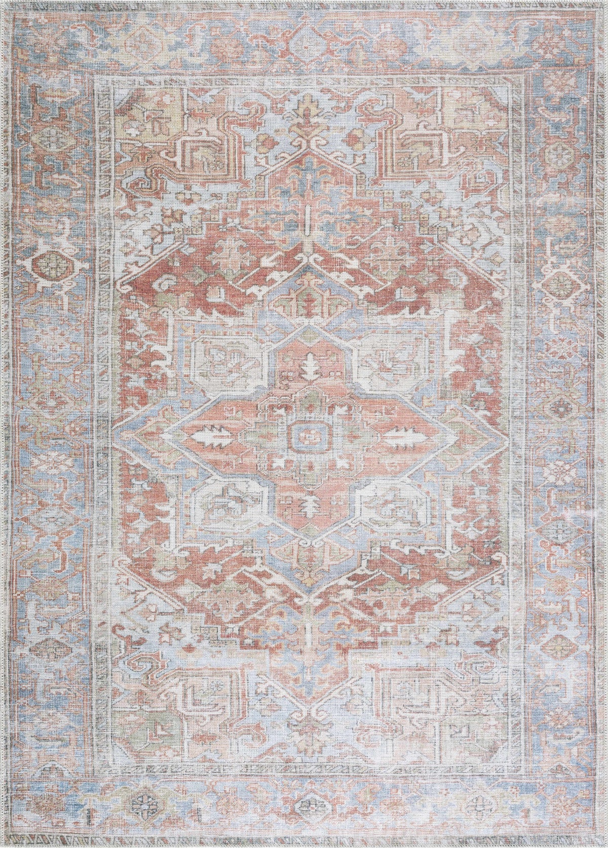 Hauteloom Maayon MAA Denim Machine Made Polyester Rug