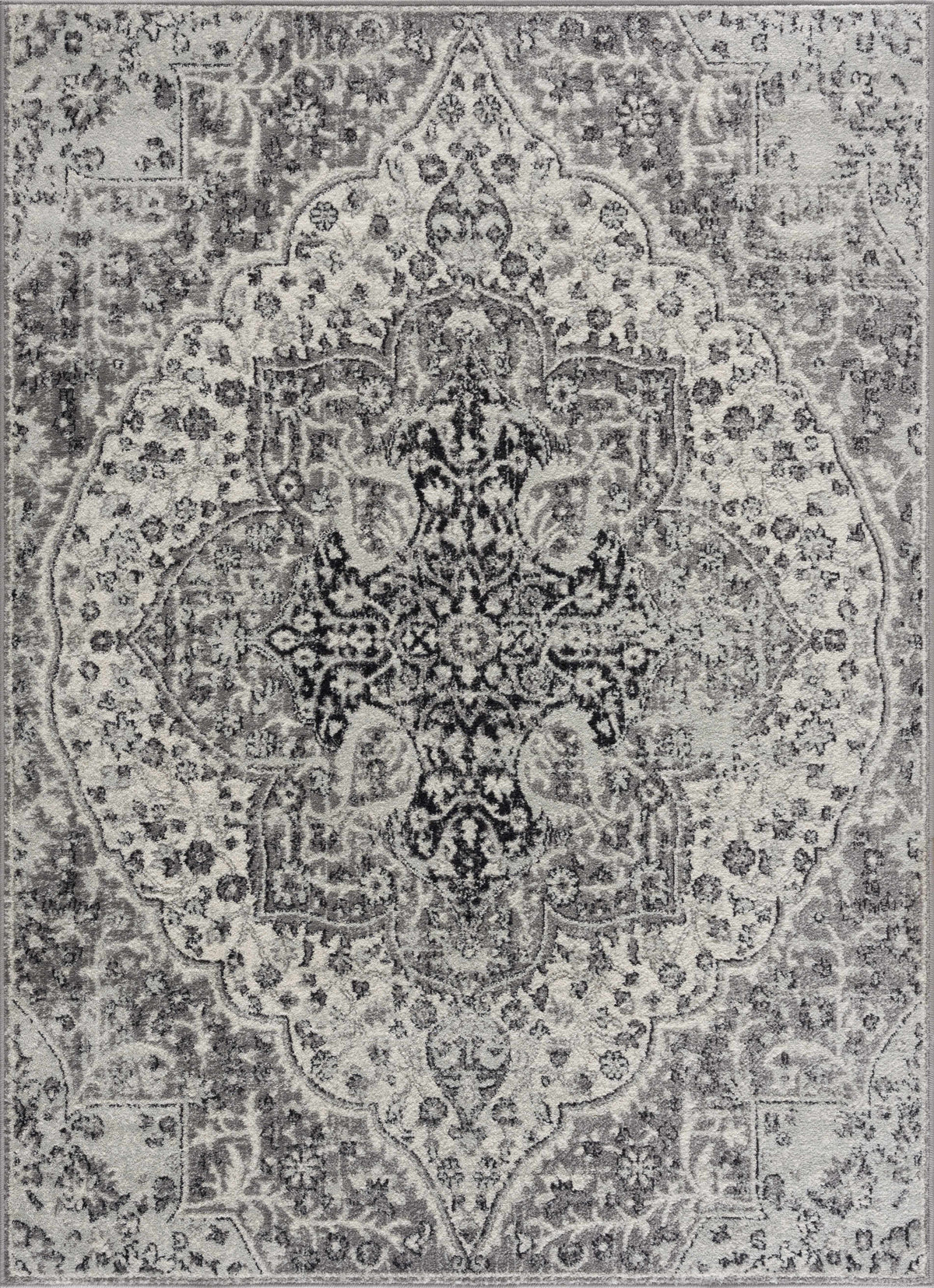 Hauteloom MARASH KMRSH4608 Off White Machine Made Polypropylene Rug