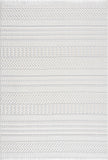 Hauteloom Limited Edition CIRA01 White Machine Made Polyester Rug