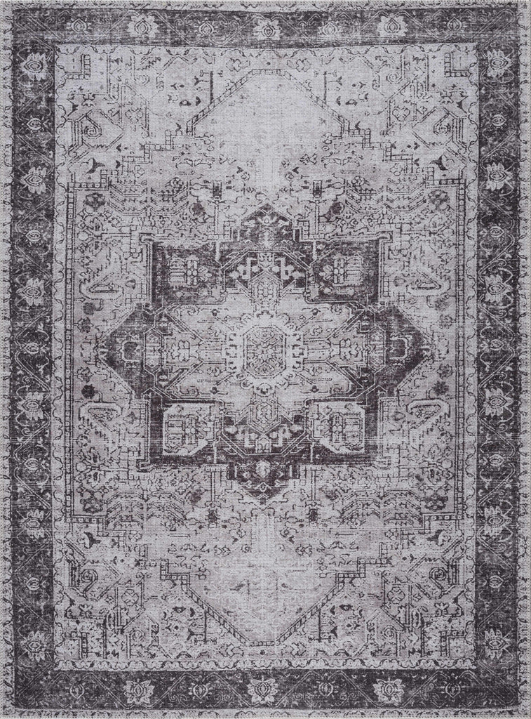Hauteloom Kyan KYAN Gray Machine Made Cotton Rug