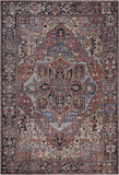 Hauteloom Neyland Washable NEYW Bright Red Machine Made Polyester Rug