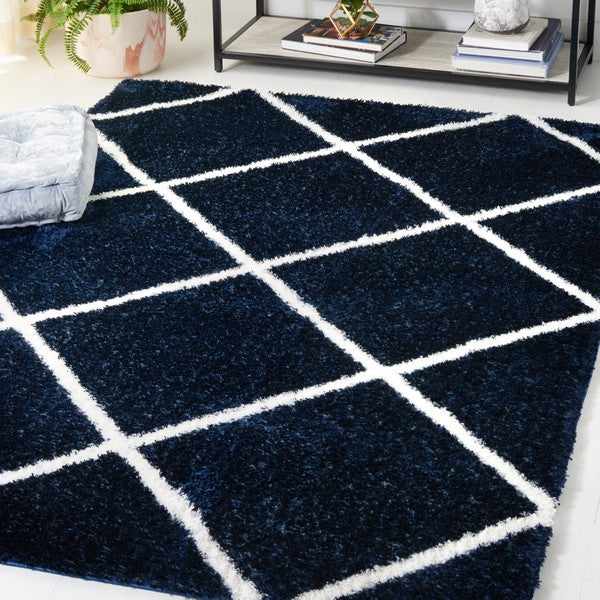 safavieh clearance tahoe shag tho676n navy rug
