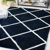 safavieh clearance tahoe shag tho676n navy rug