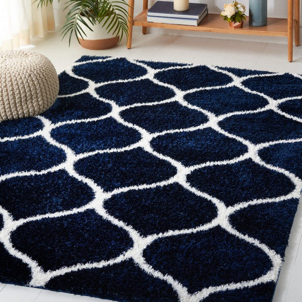 safavieh clearance tahoe shag tho677n navy rug