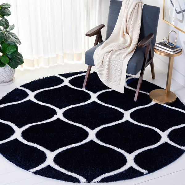 safavieh clearance tahoe shag tho677n navy rug