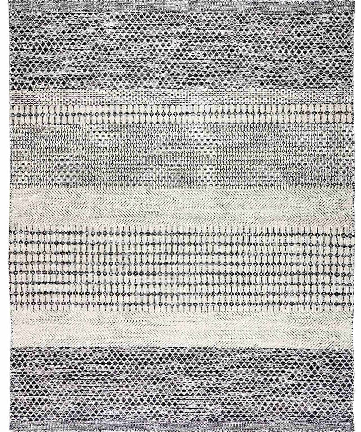 Hauteloom Tideswell TIDE Black Woven/Flatwoven Wool Rug
