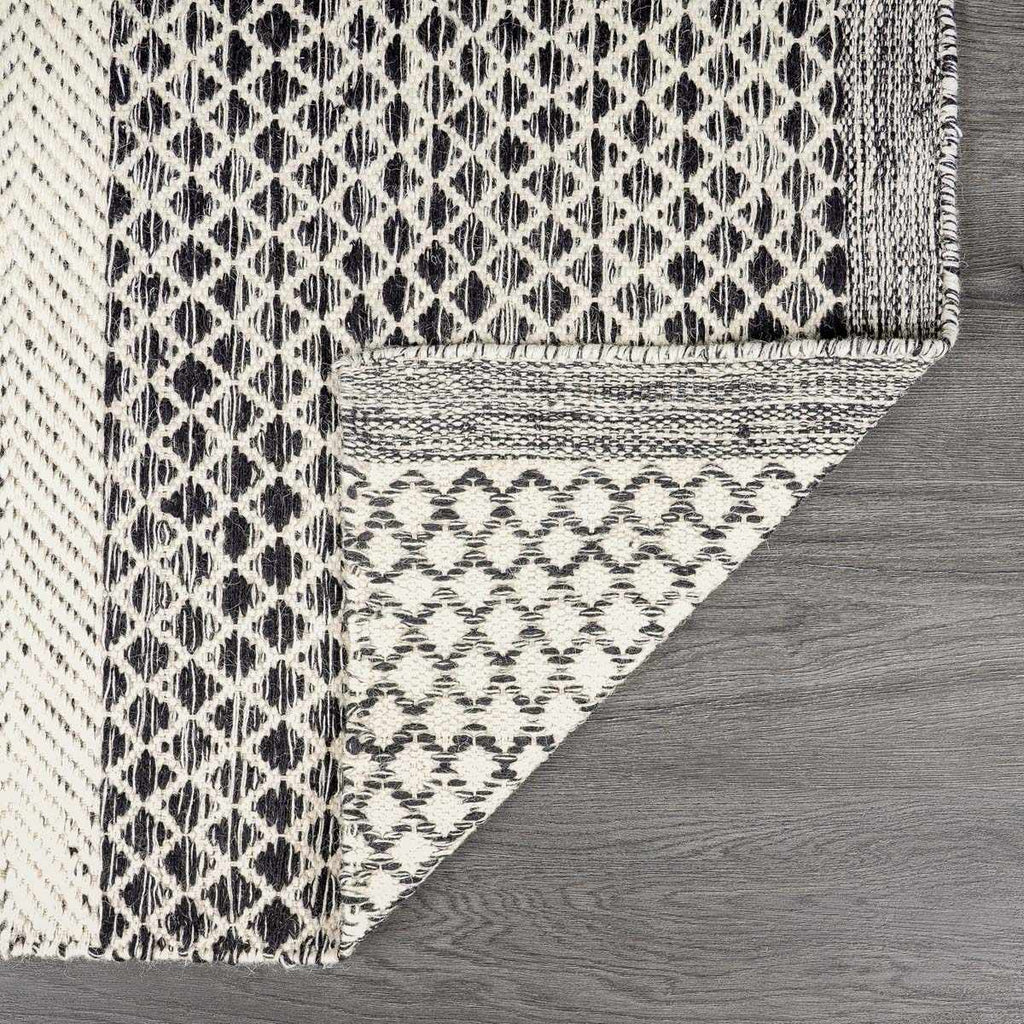 Hauteloom Tideswell TIDE Black Woven/Flatwoven Wool Rug