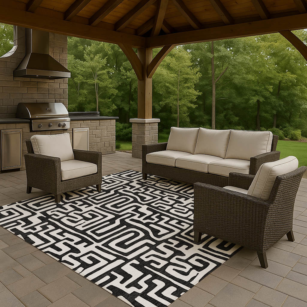 dalyn the reserve tr1 black rug