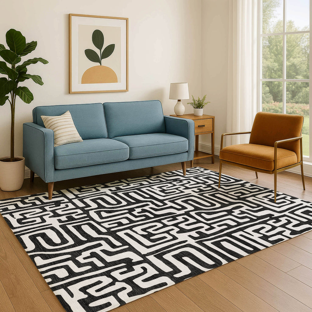 dalyn the reserve tr1 black rug