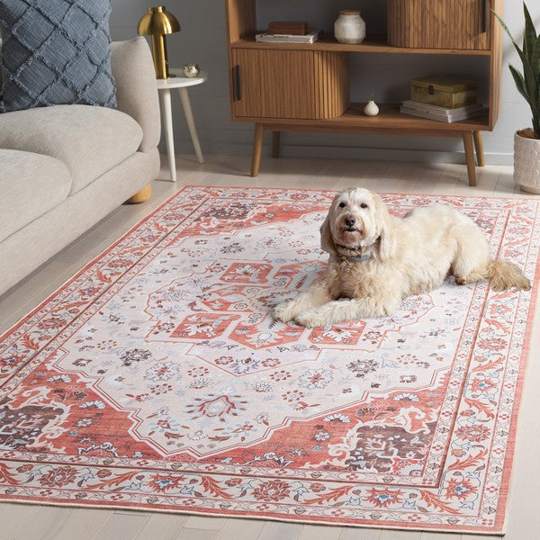 safavieh clearance tucson tsn118q rust rug