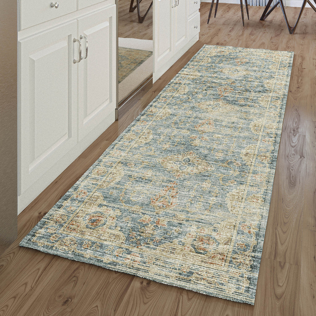 dalyn tuscany tu13 teal rug