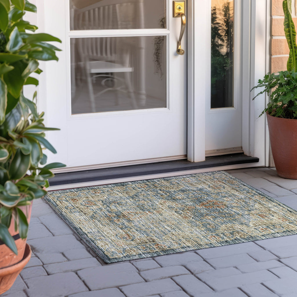 dalyn tuscany tu13 teal rug